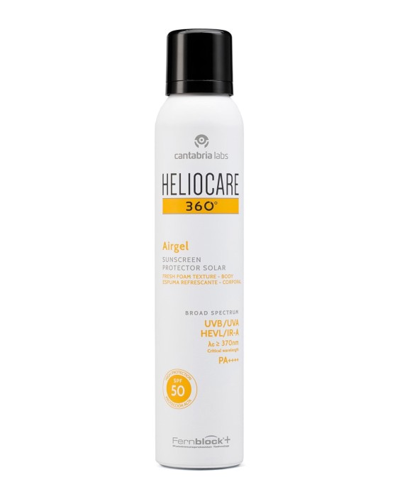 Heliocare 360º Airgel Corporal SPF50 200мл Солнцезащитная пена для тела
