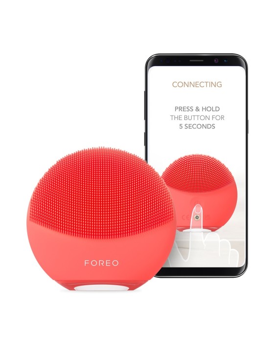 LUNA™ 4 mini - Dispositivo inteligente de limpieza facial con 2 zonas para todo tipo de pieles Coral FOREO