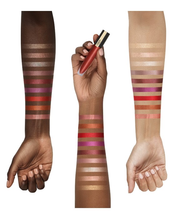 Barra de labios Rouge Signature Metálico permanente L'Oréal Paris