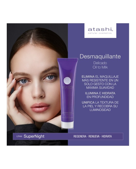 Desmaquillante Delicado Oil To Milk Supernight 75 ml Cellular Cosmetics Atashi