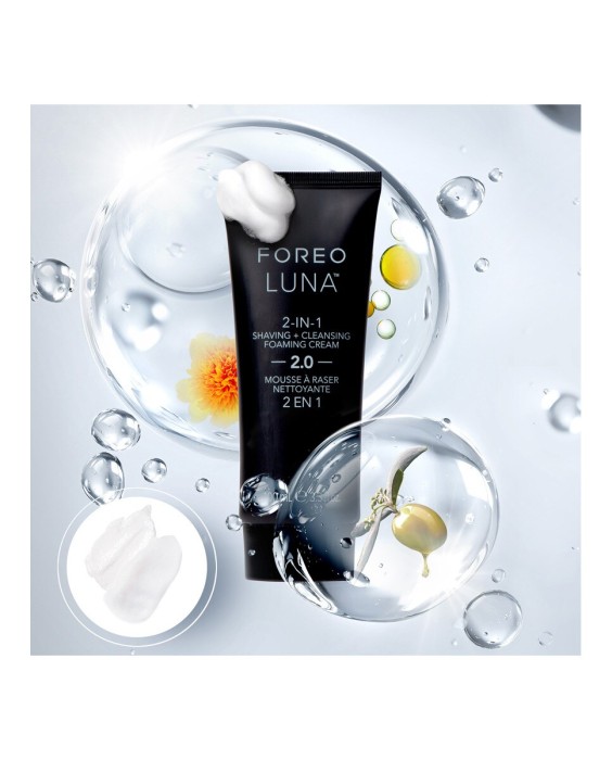 Espuma cremosa de limpieza + afeitado 2 en 1 LUNA™ FOREO