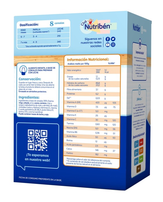 Papilla 8 Cereales Nutribén®