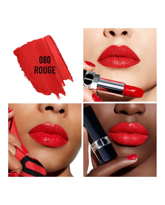 Barra de labios recargable color couture - 4 acabados: satinado, mate, metalizado y aterciopelado - tratamiento floral - confort y larga duración