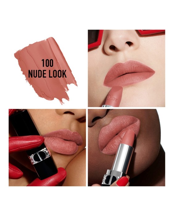 Barra de labios recargable color couture - 4 acabados: satinado, mate, metalizado y aterciopelado - tratamiento floral - confort y larga duración