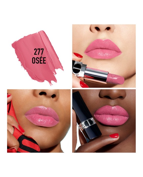 Barra de labios recargable color couture - 4 acabados: satinado, mate, metalizado y aterciopelado - tratamiento floral - confort y larga duración