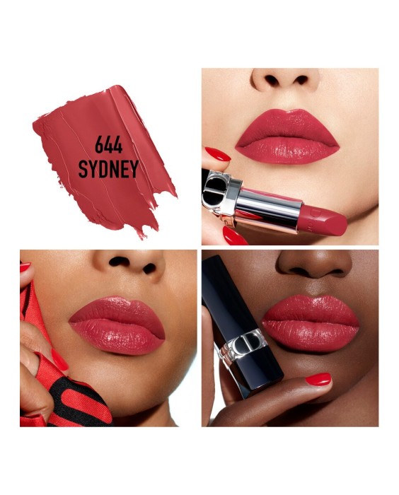 Barra de labios recargable color couture - 4 acabados: satinado, mate, metalizado y aterciopelado - tratamiento floral - confort y larga duración