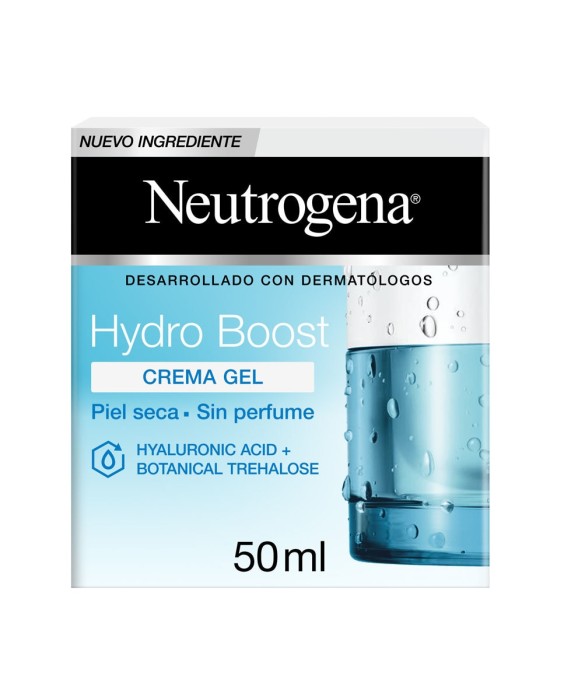 Crema Gel Hidratante Facial Hydro Boost con Ácido Hialurónico y Trehalosa 50 ml Neutrogena
