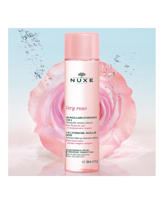 Nuxe Very Rose 200мл Увлажняющая мицелярная вода