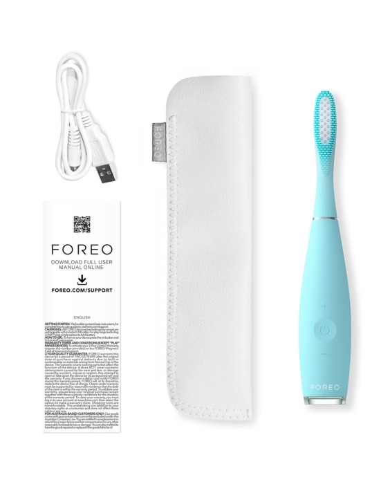 ISSA™ 3 cepillo de dientes sónico de silicona ultra higiénica Mint FOREO