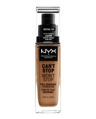 Base de maquillaje waterproof Can't Stop Won't Stop Full Coverage Foundation NYX Professional Makeup