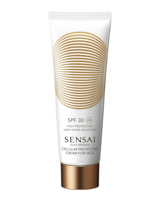 Protector solar de rostro Silky Bronze Cellular Protective Cream for Face SPF30 50 ml Cellular Protective Sensai