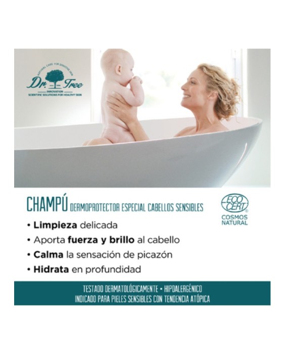 Champú Dermoprotector Natural Cuero Cabelludo Sensible 400 ml Dr. Tree