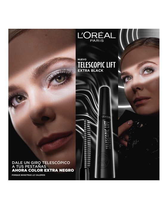 Máscara de pestañas Telescopic Extra Black L'Oréal Paris