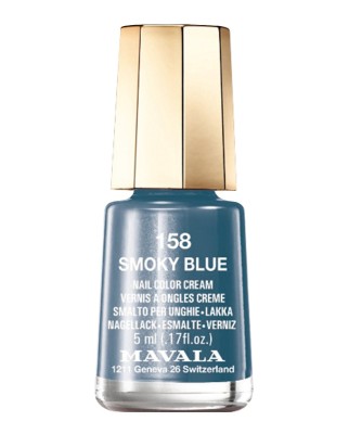 Esmalte de uñas Smoky Blue 158 Mavala Color