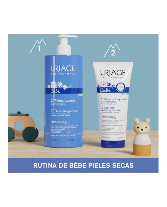 Gel De Baño Y Champú Para Bebés Con Edelweiss Orgánico Y Manteca De Karité 500 ml Uriage