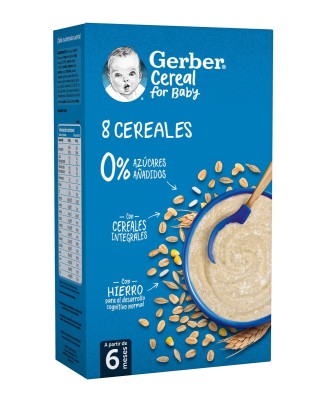 Papilla 8 Cereales Desde 6 Meses 500 g Gerber