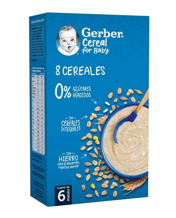 Papilla 8 Cereales Desde 6 Meses 500 g Gerber