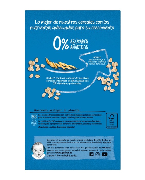 Papilla 8 Cereales Desde 6 Meses 500 g Gerber