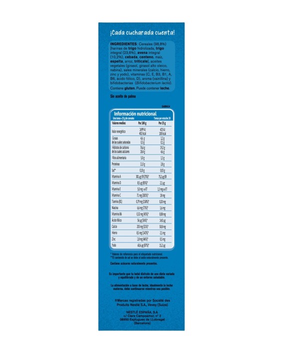 Papilla 8 Cereales Desde 6 Meses 500 g Gerber