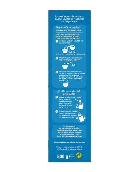 Papilla 8 Cereales Desde 6 Meses 500 g Gerber