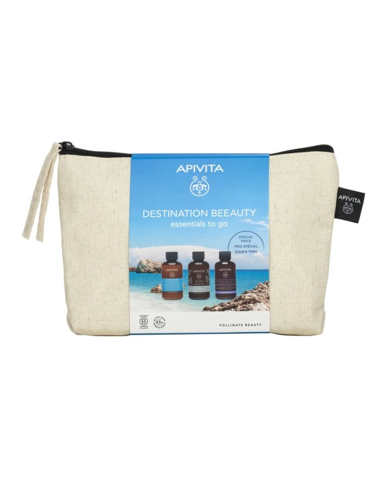 Cofre Descubrimiento - Crema Espuma Limpiadora + Champú Hidratante + Gel de Ducha Pure Jasmine Apivita