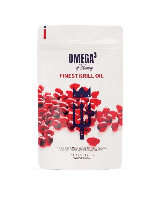 Aceite de krill bolsa de 120 cápsulas Omega 3 of Norway