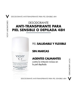 Desodorante Bola Reguladora Piel Sensible 48H 50 ml Vichy