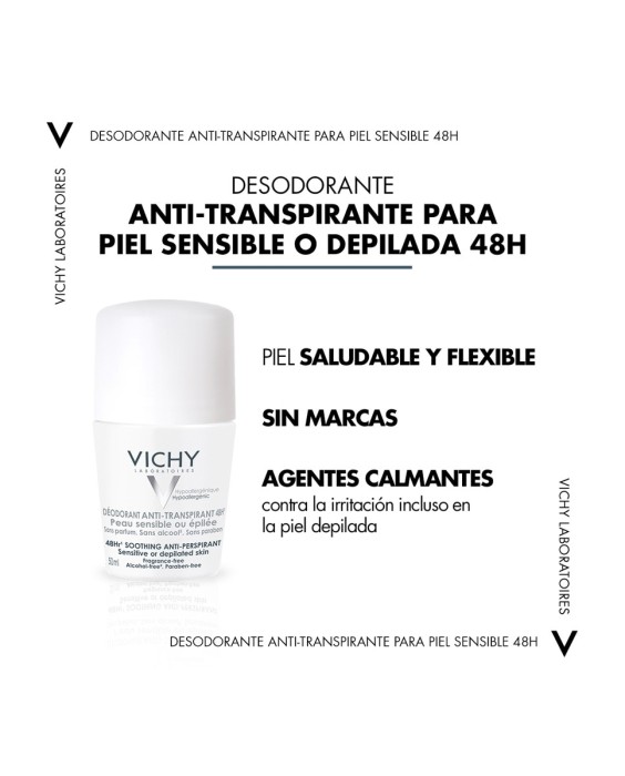 Desodorante Bola Reguladora Piel Sensible 48H 50 ml Vichy