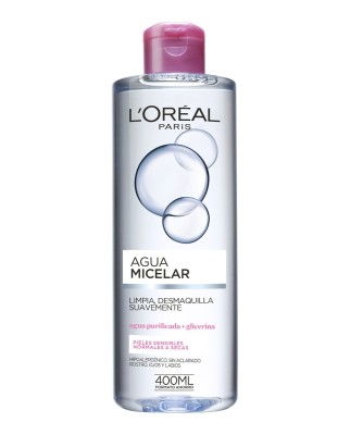 Agua micelar pieles normales a secas L'Oréal Paris