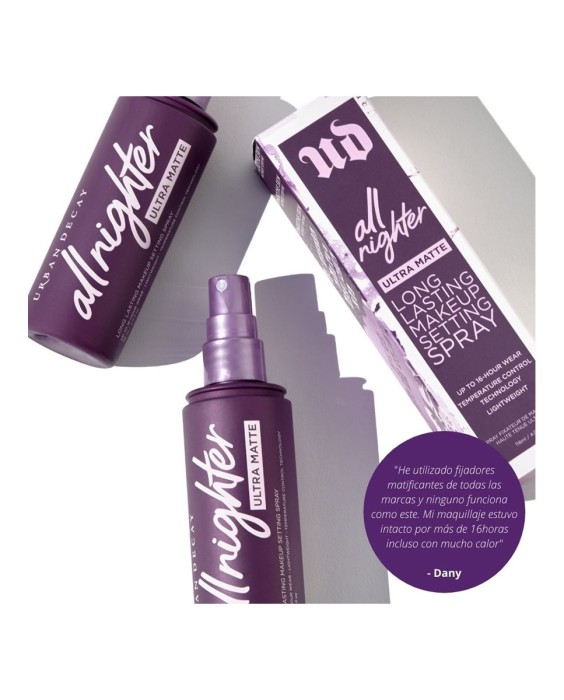 Spray fijador de maquillaje All Nighter Setting Spray Ultra Matte 118 ml Urban Decay