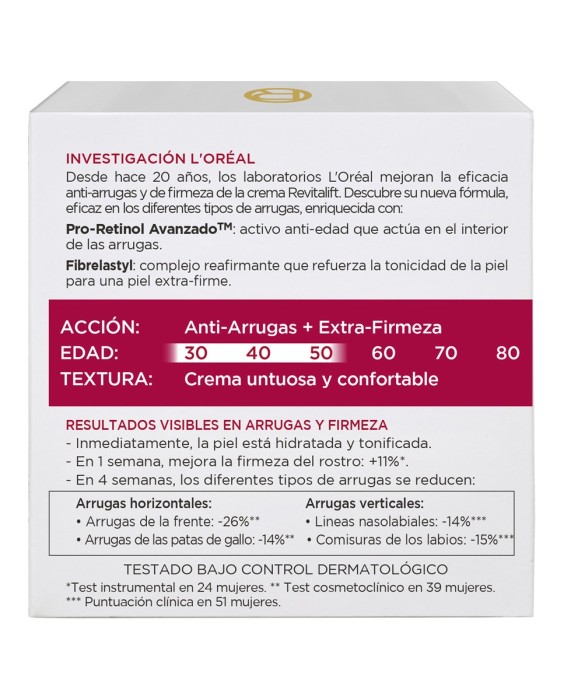 Crema día antiarrugas Revitalift con Pro-Retinol L'Oréal Paris