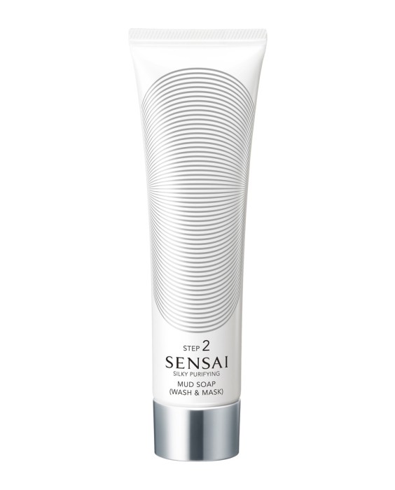 Sensai Silky Purifying Mud Soap Wash & Mask 125мл Очищающее мыло и глиняная маска для лица (Шаг 2)