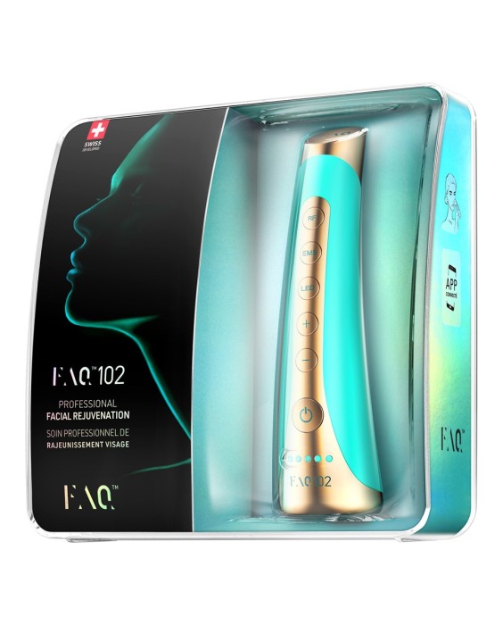 FAQ™ 102 Dispositivo profesional de rejuvenecimiento facial con radiofrecuencia, electroestimulación muscular y terapia de luz LED Topaz