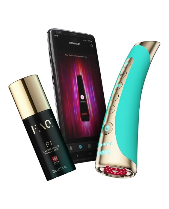 FAQ™ 102 Dispositivo profesional de rejuvenecimiento facial con radiofrecuencia, electroestimulación muscular y terapia de luz LED Topaz