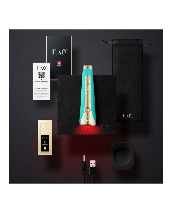 FAQ™ 102 Dispositivo profesional de rejuvenecimiento facial con radiofrecuencia, electroestimulación muscular y terapia de luz LED Topaz