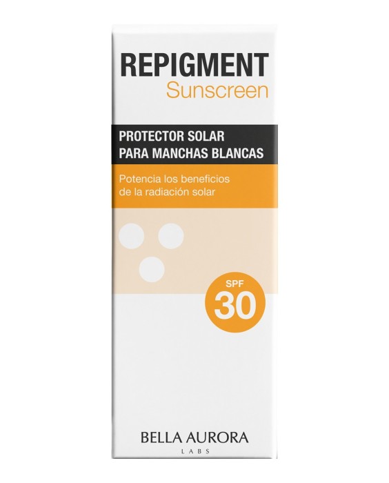 Protector Solar Para Manchas Blancas Repigment Sunscreen Spf 30 75 ml Bella Aurora