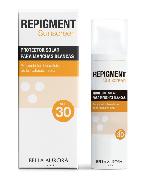 Protector Solar Para Manchas Blancas Repigment Sunscreen Spf 30 75 ml Bella Aurora