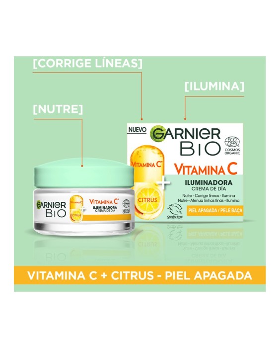 Crema de día iluminadora Vitamina C Bio Garnier