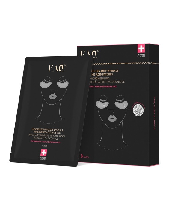 FAQ™ Parches de micropunciones antiedad con ácido hialurónico para el contorno de los ojos Under Eyes FAQ