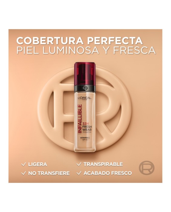 Base de Maquillaje Infaillible 32H Freshwear 30 ml L'Oréal Paris