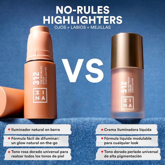 MaquillajeThe No-Rules Cream Highlighter 512 3INA
