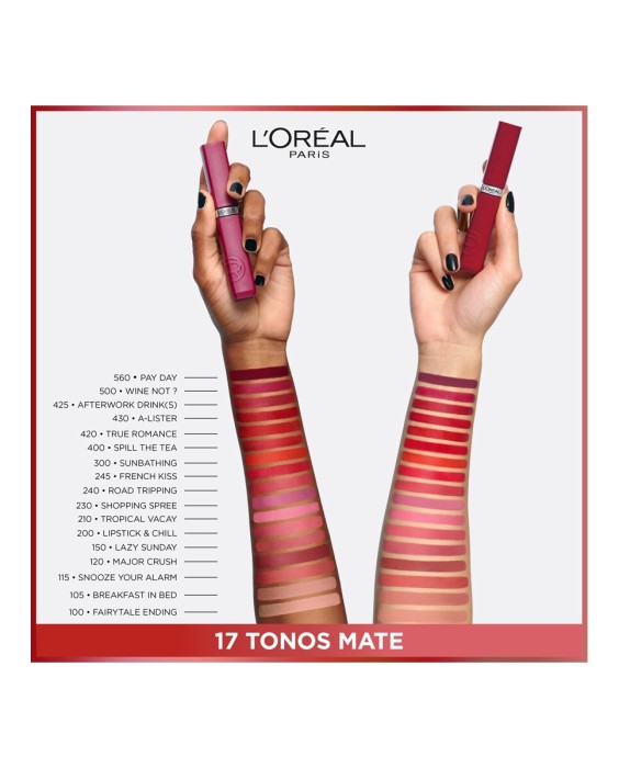 Labial líquido Infaillible acabado mate L'Oréal Paris
