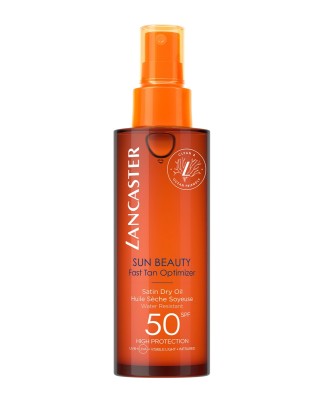 Lancaster Sun Beauty Fast Tan Optimizer Satin Dry Oil SPF50 150мл Солнцезащитное масло для тела