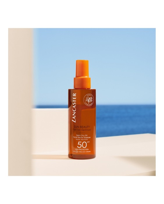 Lancaster Sun Beauty Fast Tan Optimizer Satin Dry Oil SPF50 150мл Солнцезащитное масло для тела