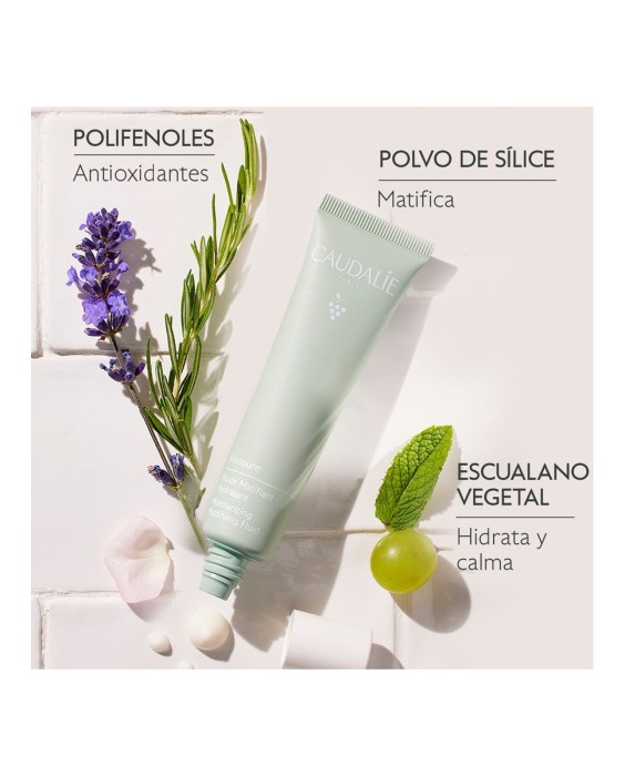Fluido Matificante Hidratante Vinopure 40 ml Caudalie