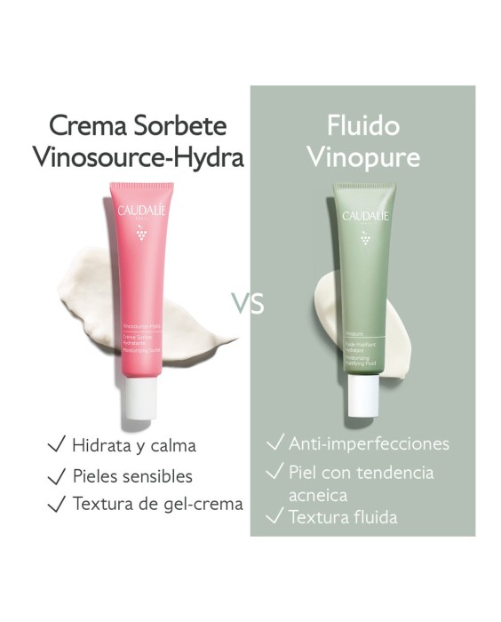 Fluido Matificante Hidratante Vinopure 40 ml Caudalie