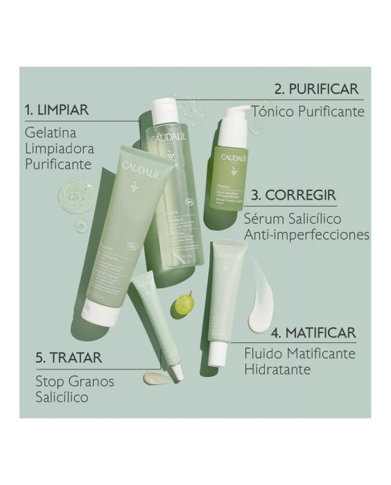 Fluido Matificante Hidratante Vinopure 40 ml Caudalie