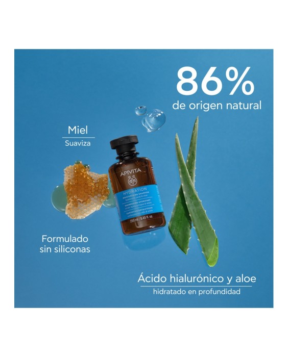 Champú Hidratante Ácido Hialurónico & Aloe Apivita