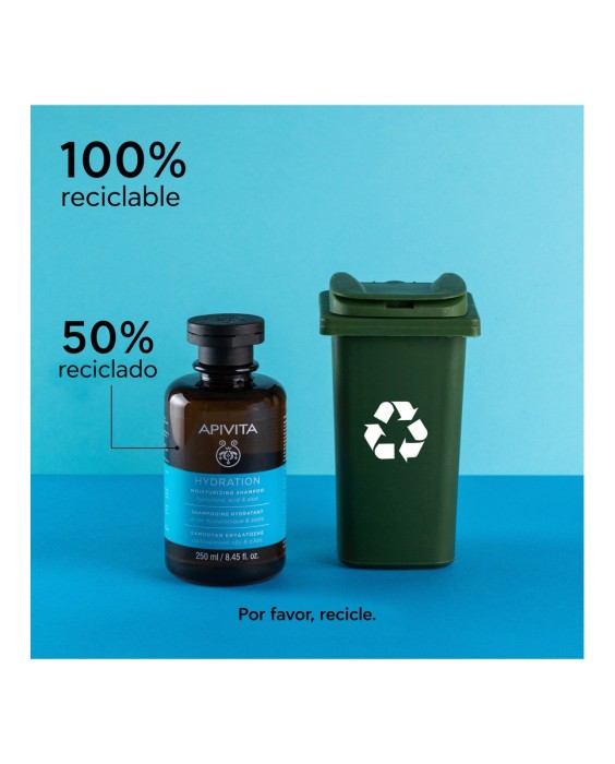 Champú Hidratante Ácido Hialurónico & Aloe Apivita