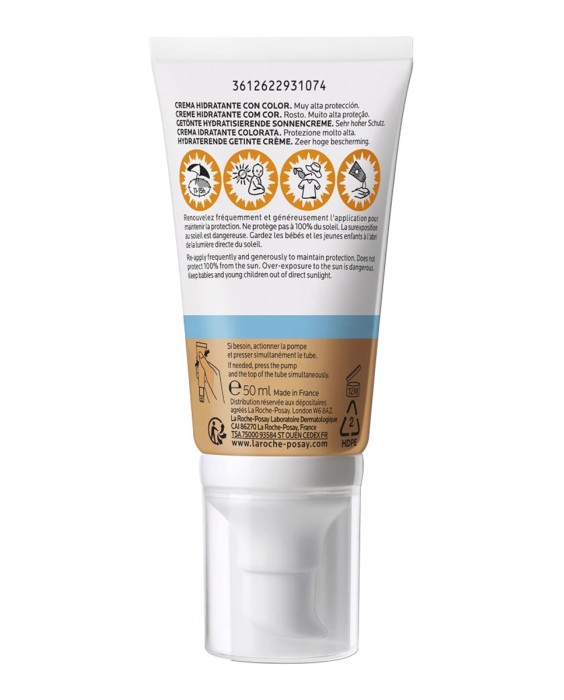 Protector solar Hidratante SPF50+ Color Anthelios UV-Mune 400 50 ml La Roche Posay